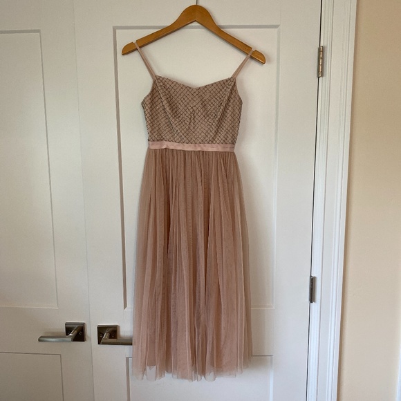 Needle Thread Blush Coppelia Embellished Ballet Tulle Dress